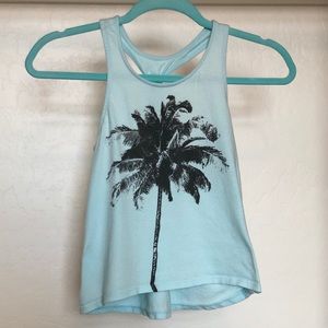 🍍4/$20🍍 blue Palm tree tank top